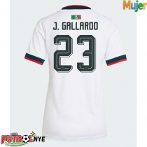 Camiseta México Jesus Gallardo #23 Visitante Equipación para mujer Mundial 2026 manga corta